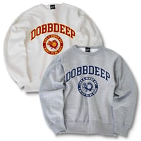 DOBB DEEP - DOBB College Sweat  White/Gray