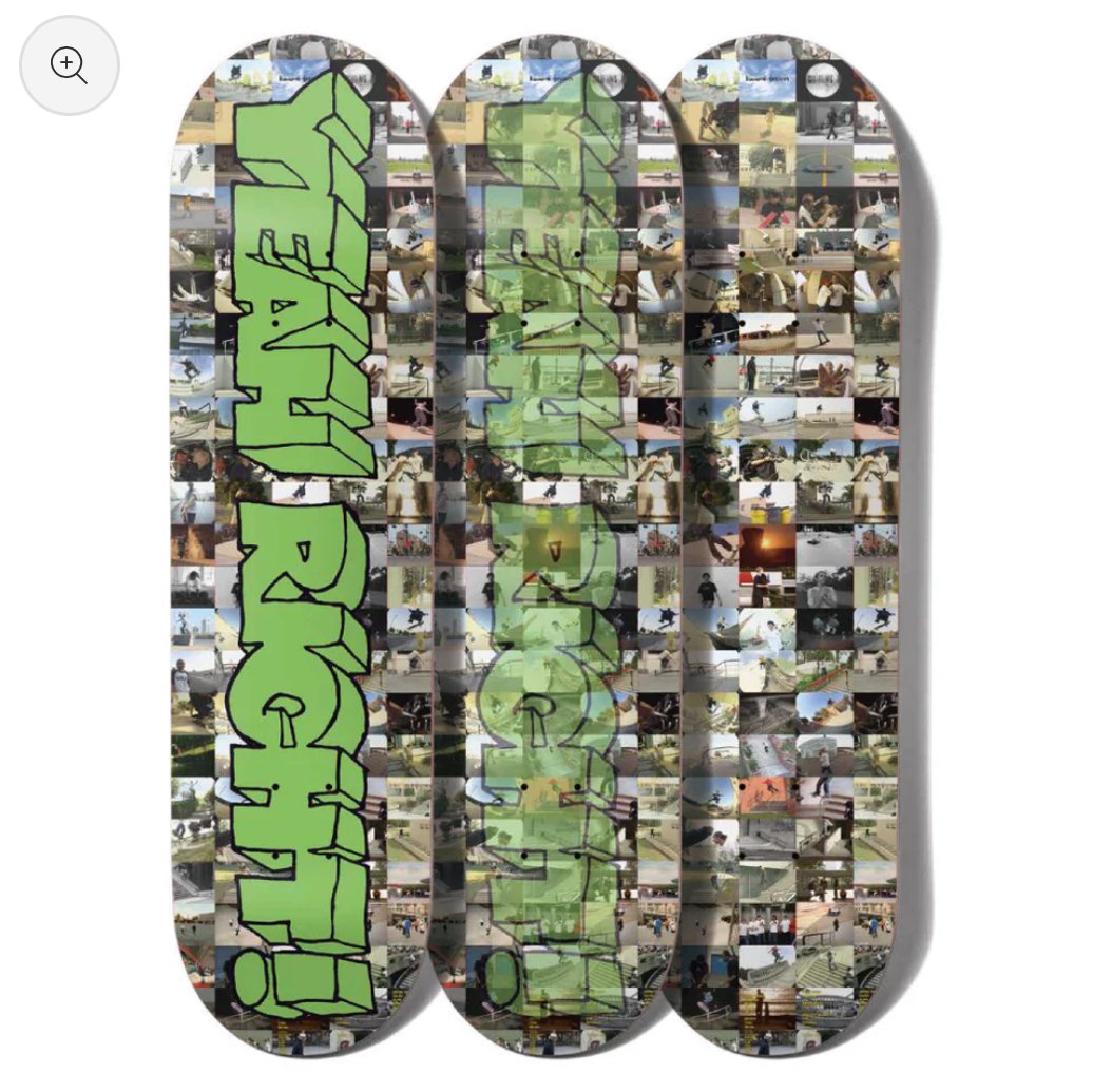 GIRL Skateboarding - YEAH RIGHT LENTICULAR DECK