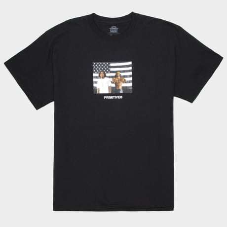 PRIMITIVE - OUTKAST STRIPES TEE BLACK