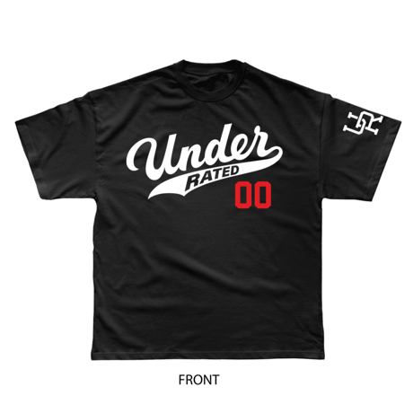 UNDERRATED Baseball Tee Black