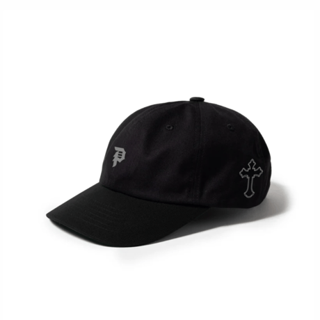 PRIMITIVE skateboarding - 2pac STAY UP STRAPBACK HAT BLACK