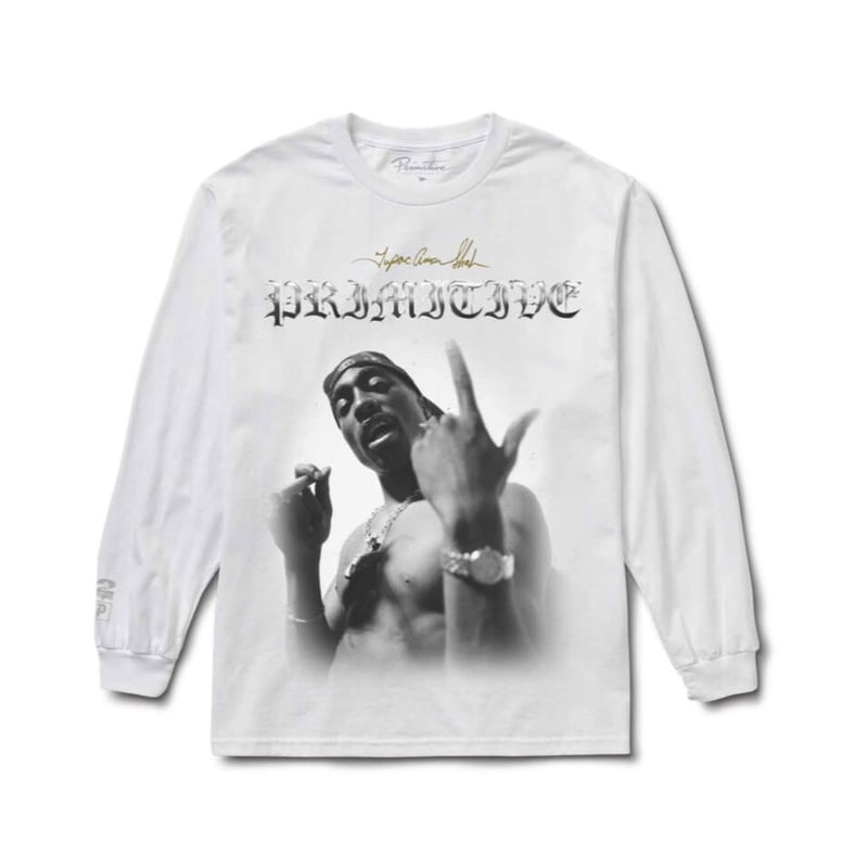2pac x Primitive - ONE LS TEE (Black/White) | U