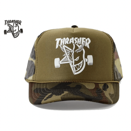THRASHER X SPITFIRE THRASH & BURN TRUCKER HAT