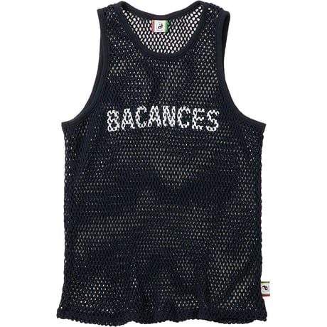 BACANCES -  網シャツ Black/White