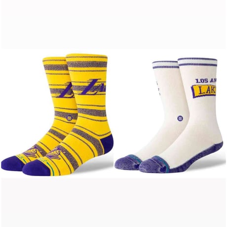 STNACE LA LAKERS ソックス Homesick crew/Victory crew