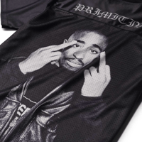 PRIMITIVE skateboarding - 2pac ICON MESH JERSEY BLACK