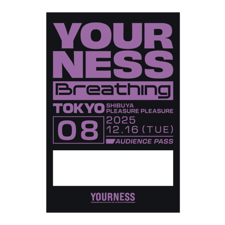 YOURNESS/Breathing#8 サテンステッカー