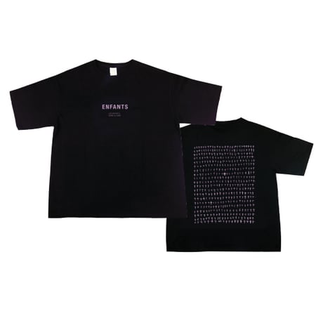 Enfants / 十字架 Tシャツ(ホワイト/ブラック)