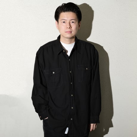 odol / Remake Series 04 OVERDYED SHIRT (BLACK)-M-