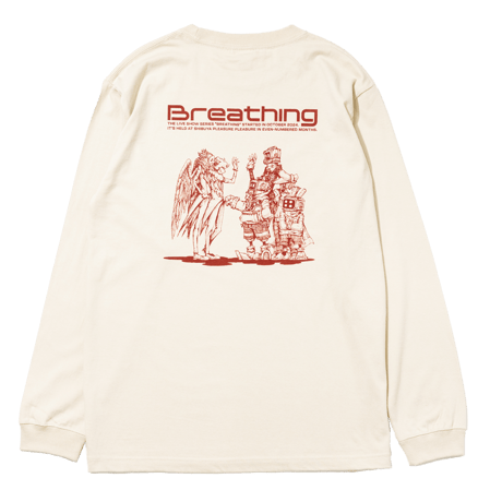 YOURNESS/Breathing#7 ロングスリーブTシャツ（ベージュ）