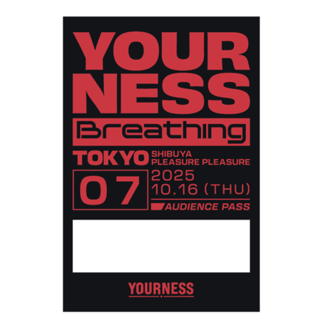 YOURNESS/Breathing#7 サテンステッカー