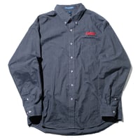 odol / Remake Series 04 OVERDYED SHIRT (BLACK)-E-