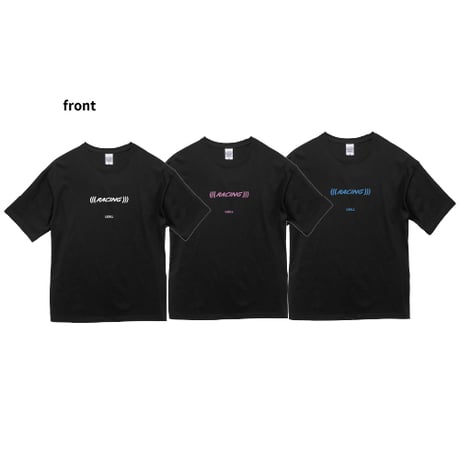 Enfants / (((RACING))) Tシャツ(ホワイト/コーラル/ブルー)