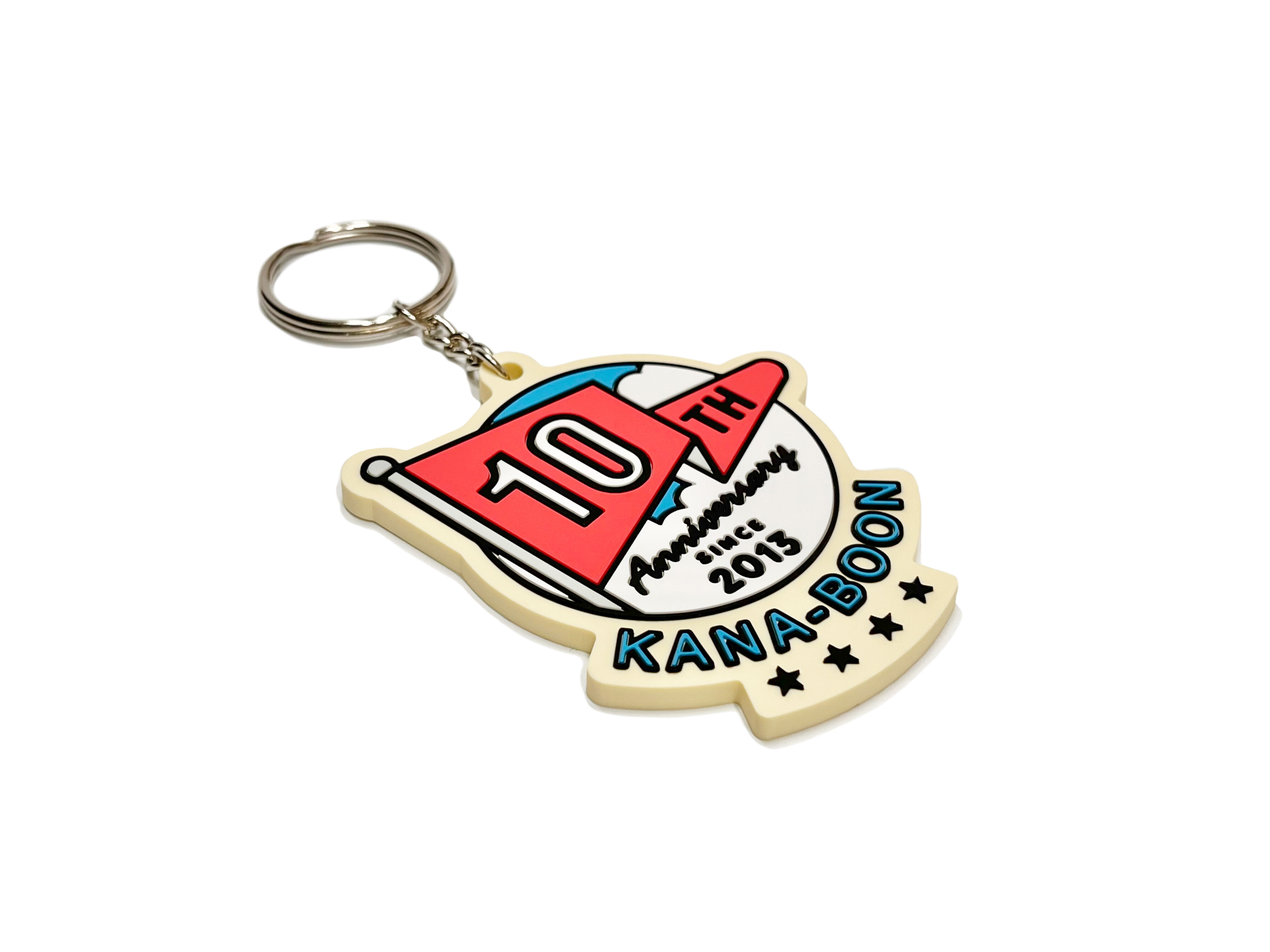 KANA-BOON / KANA-BOON 10th LOGO ラバーキーホルダー | poc