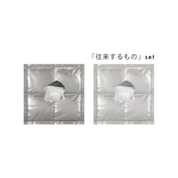 odol / square badge & clear sticker set / 「往来するもの」set