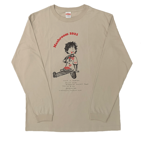 MASH A&R / 【通常配送/送料あり】Mashroom2021 オフィシャルTシャツ＜カーキベージュ＞（designed by 松本大）