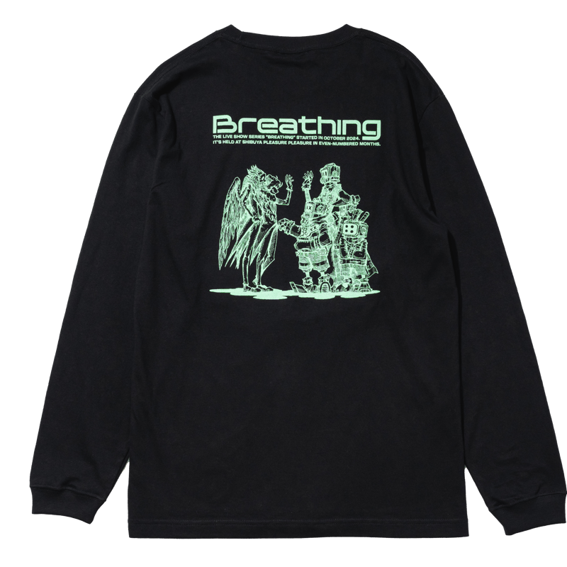 ユアネス/Breathing#7 ロングスリーブTシャツ（ブラック） | pochilu STORE