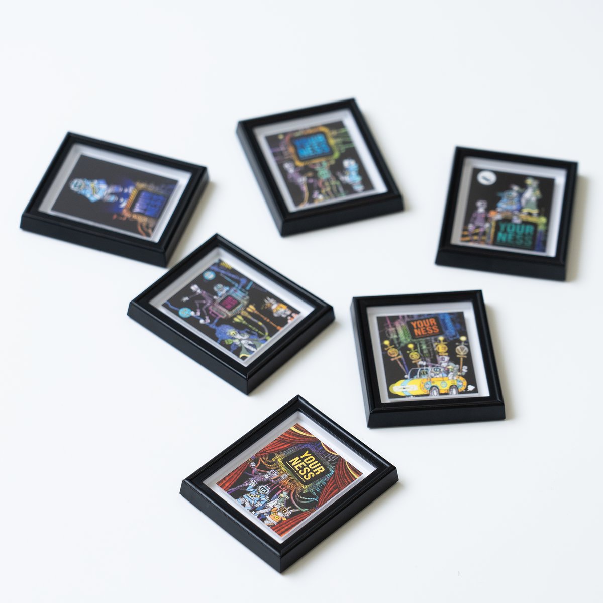 シノアリス コミックス 額縁マグネット 全種類セット シノアリス コミックス 額縁マグネット 全種類セット harajuku