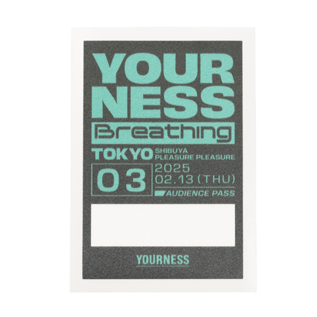 YOURNESS/Breathing#3 サテンステッカー