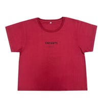 Enfants / シンプルロゴTシャツ(エンジ)