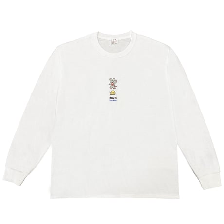 KANA-BOON / 2020 ねずみ刺繍ロンT/ホワイト