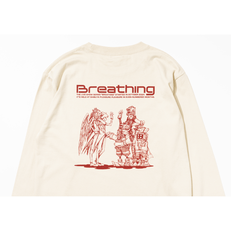 YOURNESS/Breathing#7 ロングスリーブTシャツ（ベージュ）