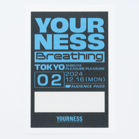 YOURNESS /Breathing#2 サテンステッカー