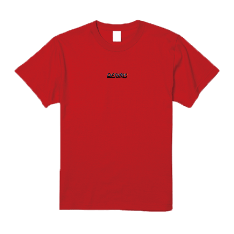 DENIMS / 3Dロゴ刺繍Tシャツ（レッド）