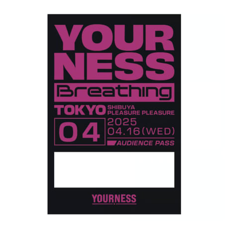 YOURNESS/Breathing#4 サテンステッカー