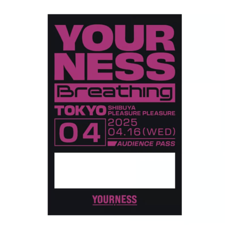 通販未定】ユアネス/Breathing#4 サテンステッカー | pochilu STORE