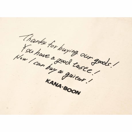KANA-BOON / Thanks ショッピングバッグ