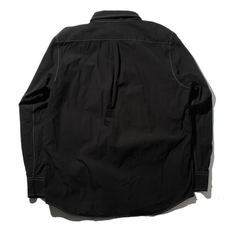 odol / Remake Series 04 OVERDYED SHIRT (BLACK)-F-