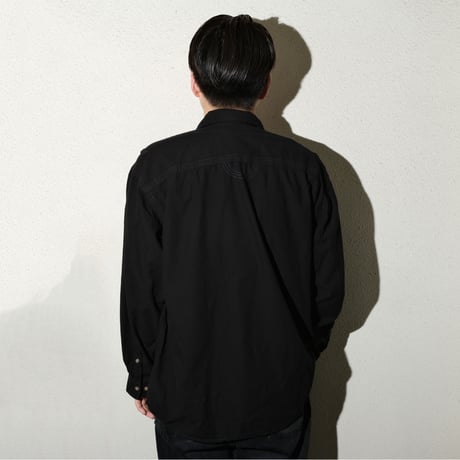 odol / Remake Series 04 OVERDYED SHIRT (BLACK)-M-