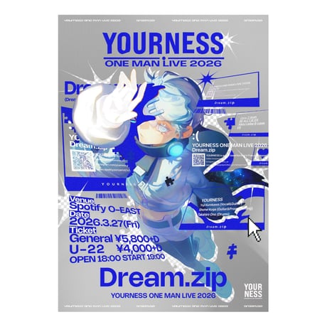 YOURNESS/「Dream.zip」ポスター