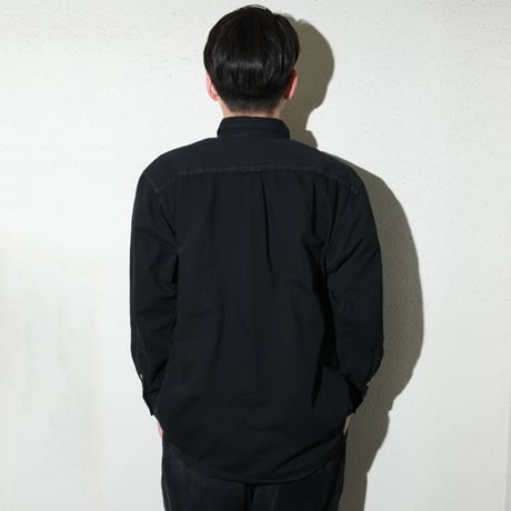 odol / Remake Series 04 OVERDYED SHIRT (BLACK)-D-