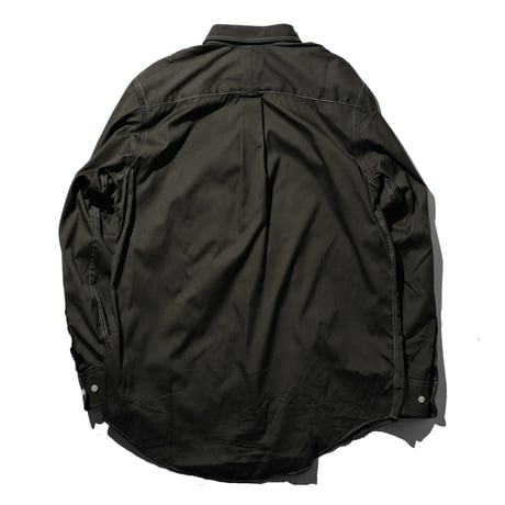 odol / Remake Series 04 OVERDYED SHIRT (BLACK)-K-