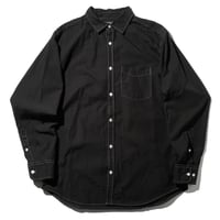 odol / Remake Series 04 OVERDYED SHIRT (BLACK)-F-