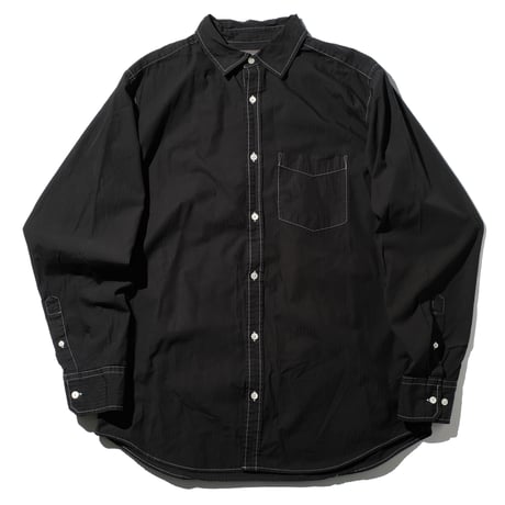 odol / Remake Series 04 OVERDYED SHIRT (BLACK)-F-