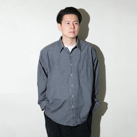 odol / Remake Series 04 OVERDYED SHIRT (BLACK)-B-