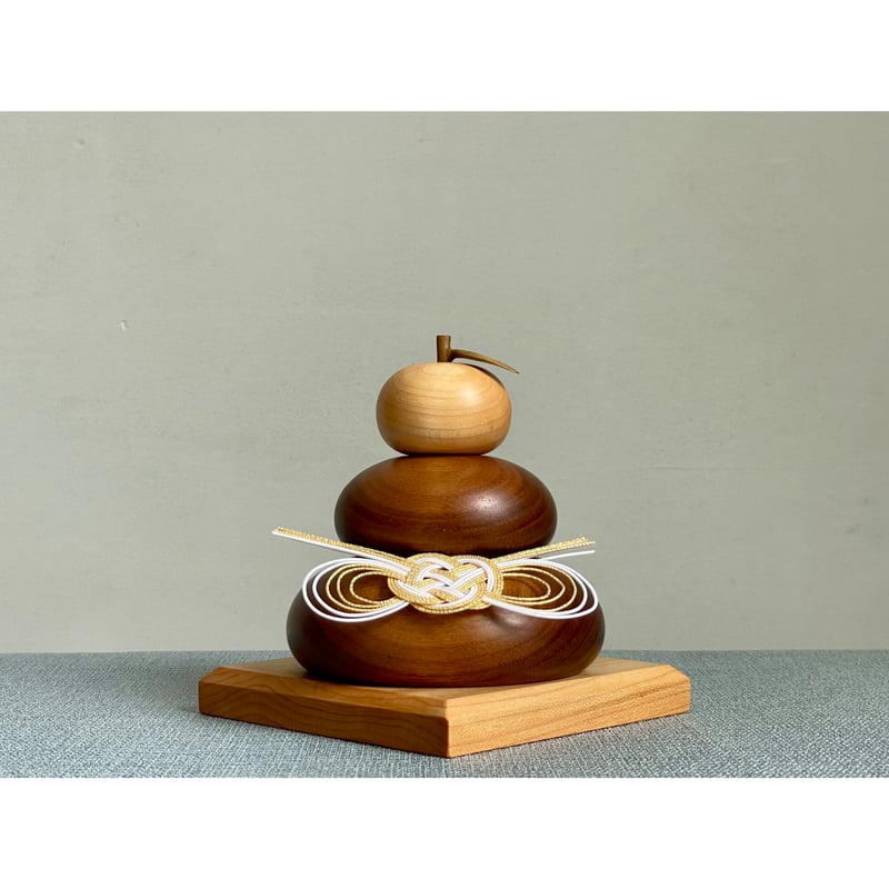 木製鏡餅（メープル・径約10.5cm）