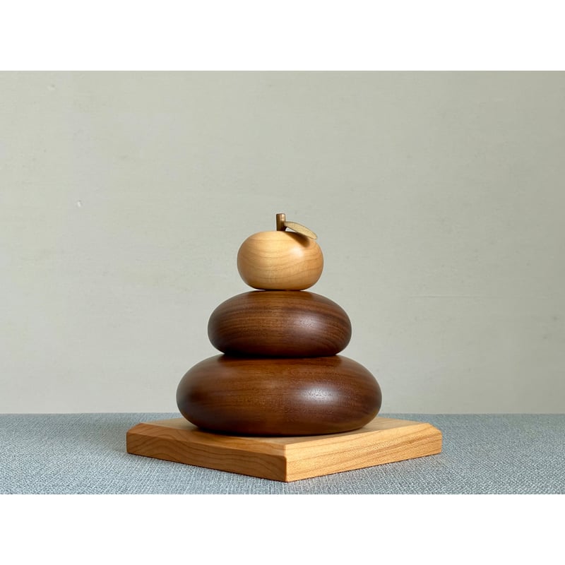 05 KURO KAGAMIMOCHI 木製鏡餅 | MOCMOC wooden craft