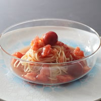 国産フルーツトマトとイタリア産高糖度トマトの冷製パスタソース