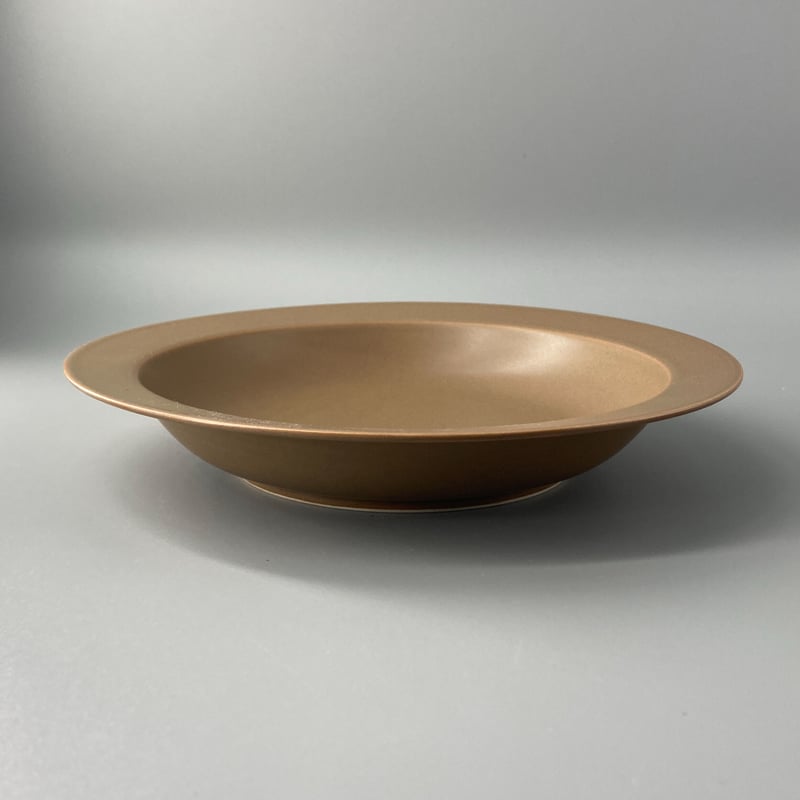20㎝リム深皿 ブラウン | toufuji online shop