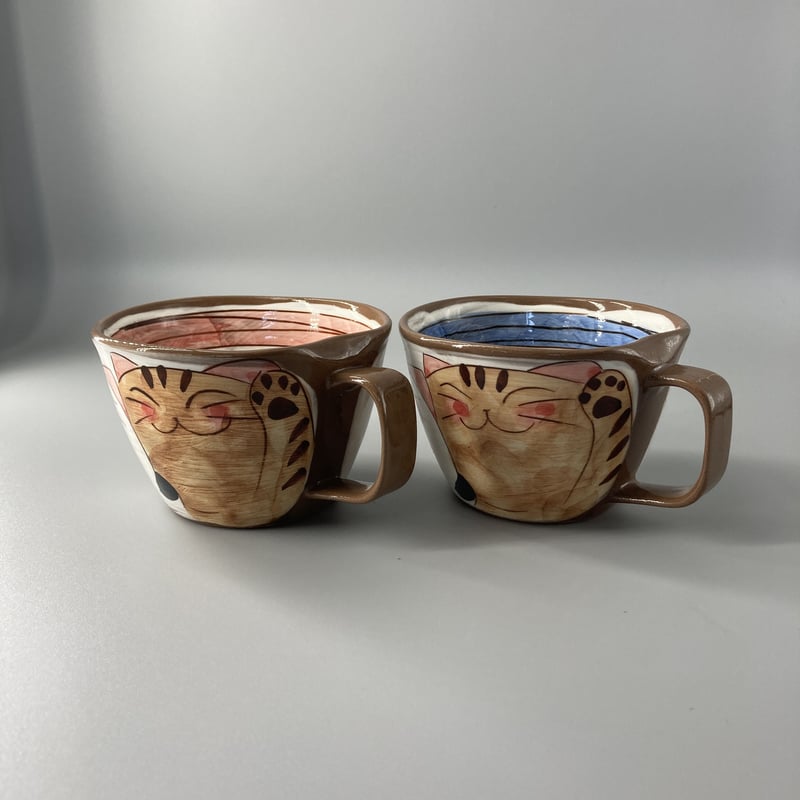 松浦唱子　ねこカップ(スープカップ) 今年も#松浦唱子 さんの猫ちゃんたちがやって来ました！ 本物の