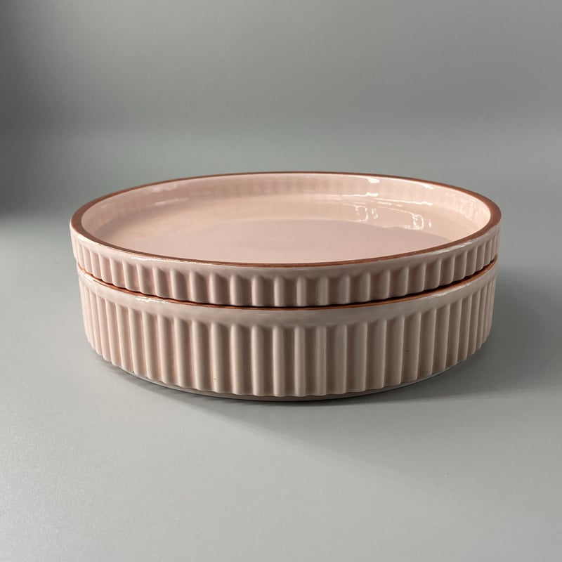 ギアプレート（浅）18cm ピンク | toufuji online shop