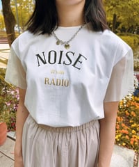 チュールスリーブロゴTシャツ・全3色(¥9,790)