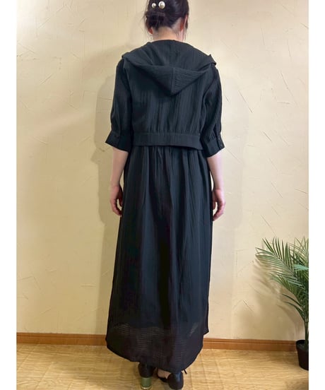 サッカーフードシャツ＋ワンピースアンサンブル・全3色(￥12,980)