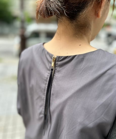 ランタン袖マーメイドワンピース・全3色(￥8,690）
