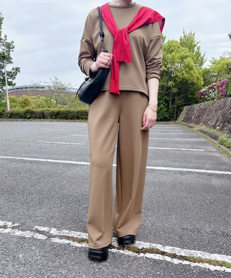 アクアスーティングロングワイドパンツ・全3色(￥10,780)