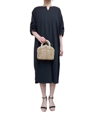 ギャザースリーブカットソーワンピース・全3色(¥9,790)